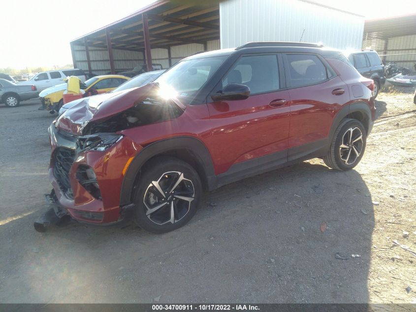 2021 CHEVROLET TRAILBLAZER RS VIN: KL79MTSLXMB073730