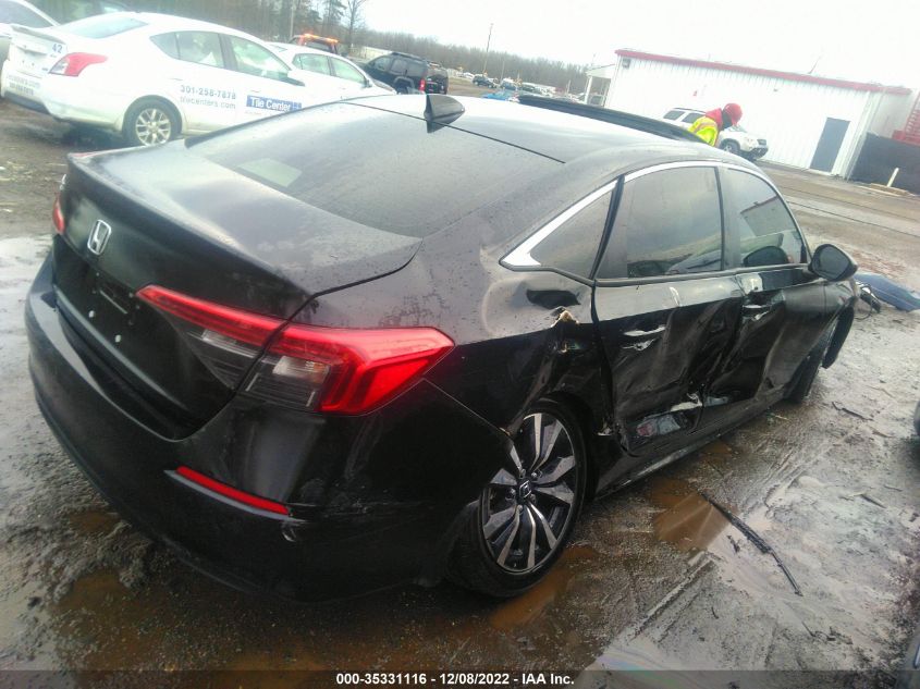 2022 HONDA CIVIC SEDAN EX VIN: JHMFE1F78NX004476