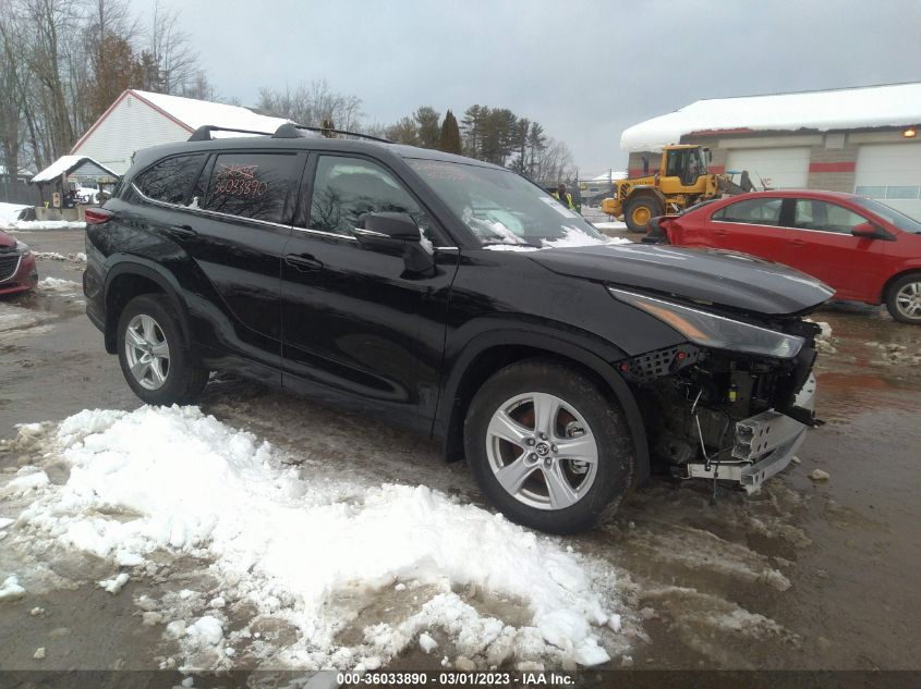 2022 TOYOTA HIGHLANDER LE VIN: 5TDBZRBH7NS237109