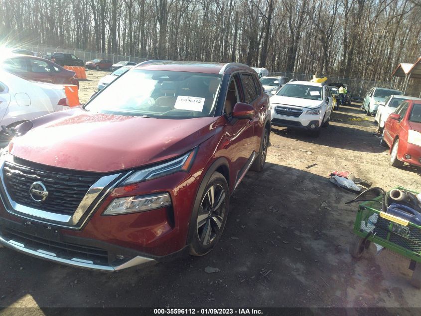 2021 NISSAN ROGUE PLATINUM VIN: JN8AT3DD7MW306114