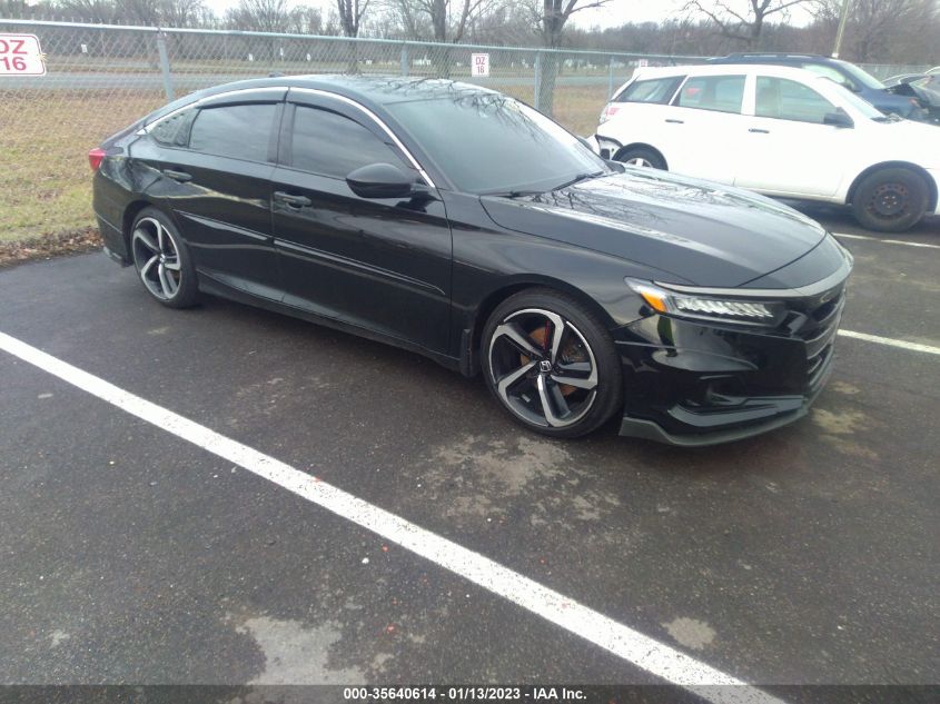 2021 HONDA ACCORD SEDAN SPORT VIN: 1HGCV2F37MA018931