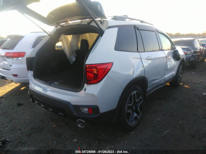 2022 HONDA PASSPORT ELITE VIN: 5FNYF8H02NB004953