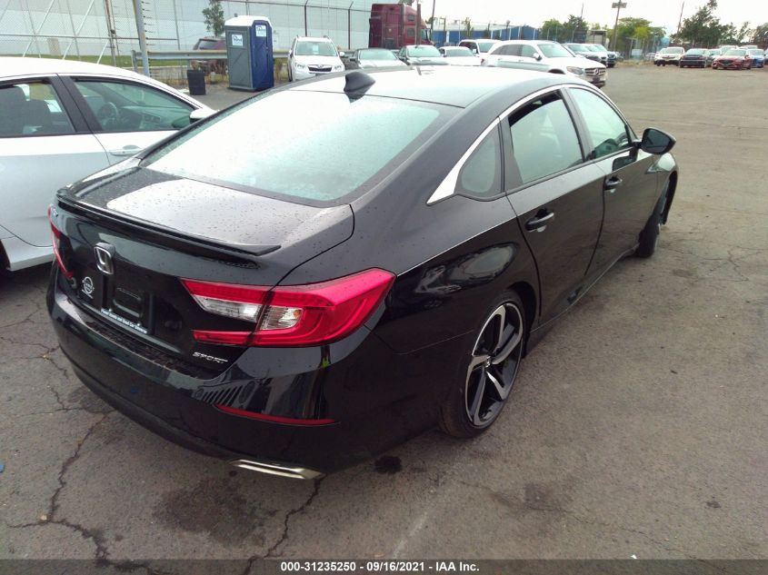 2021 HONDA ACCORD SEDAN SPORT VIN: 1HGCV1F30MA097319