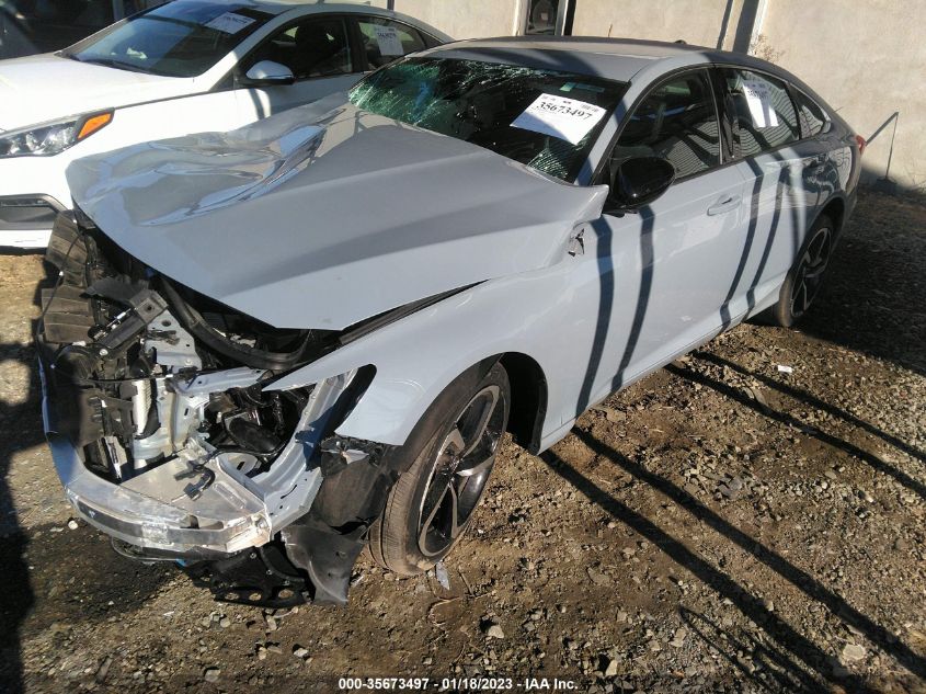 2021 HONDA ACCORD SEDAN SPORT VIN: 1HGCV1F34MA040802