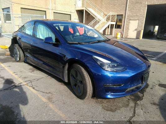 2022 TESLA MODEL 3 VIN: 5YJ3E1EA0NF243645