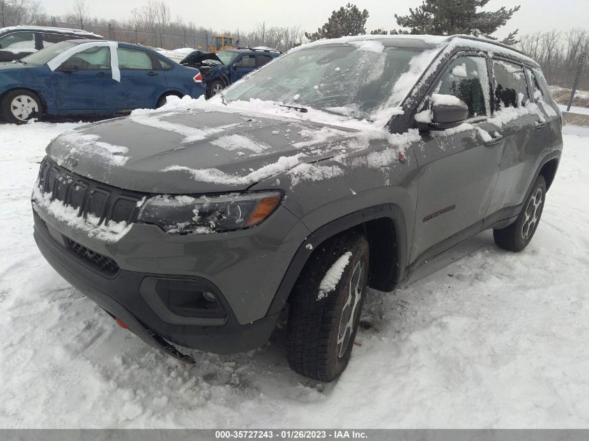 2022 JEEP COMPASS TRAILHAWK VIN: 3C4NJDDB1NT160100