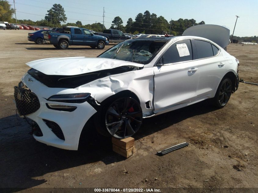2022 GENESIS G70 3.3T VIN: KMTG54TE1NU091764