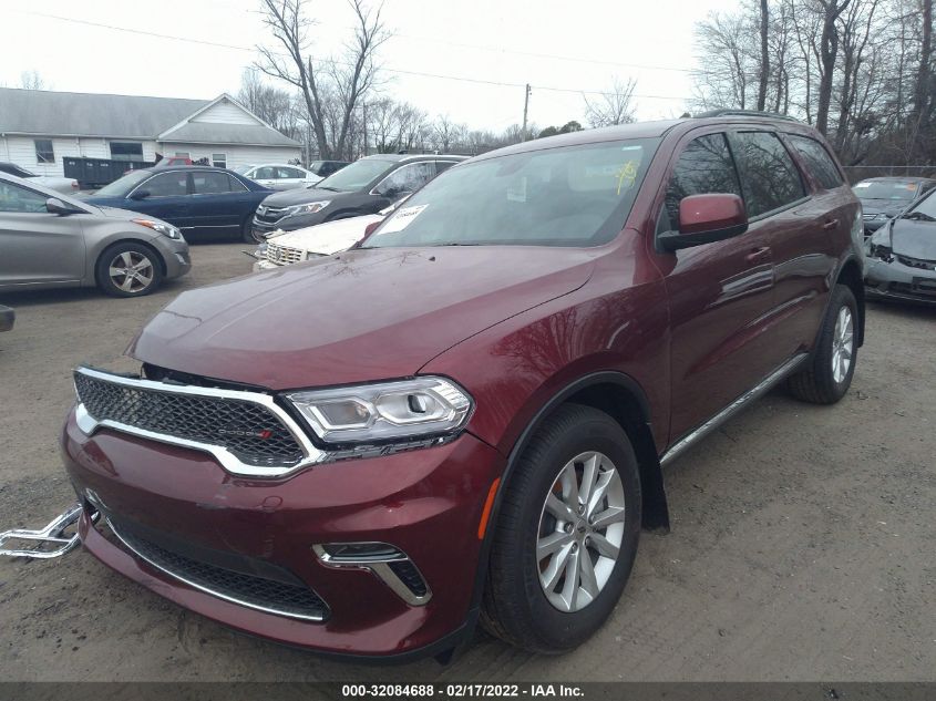 2021 DODGE DURANGO SXT PLUS VIN: 1C4RDJAG8MC793520