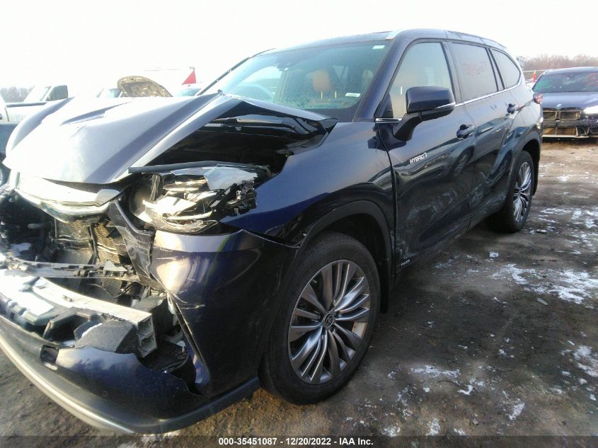 2021 TOYOTA HIGHLANDER HYBRID PLATINUM VIN: 5TDEBRCH8MS055904