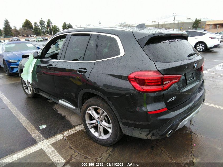 2021 BMW X3 XDRIVE30I VIN: 5UXTY5C08M9F29567
