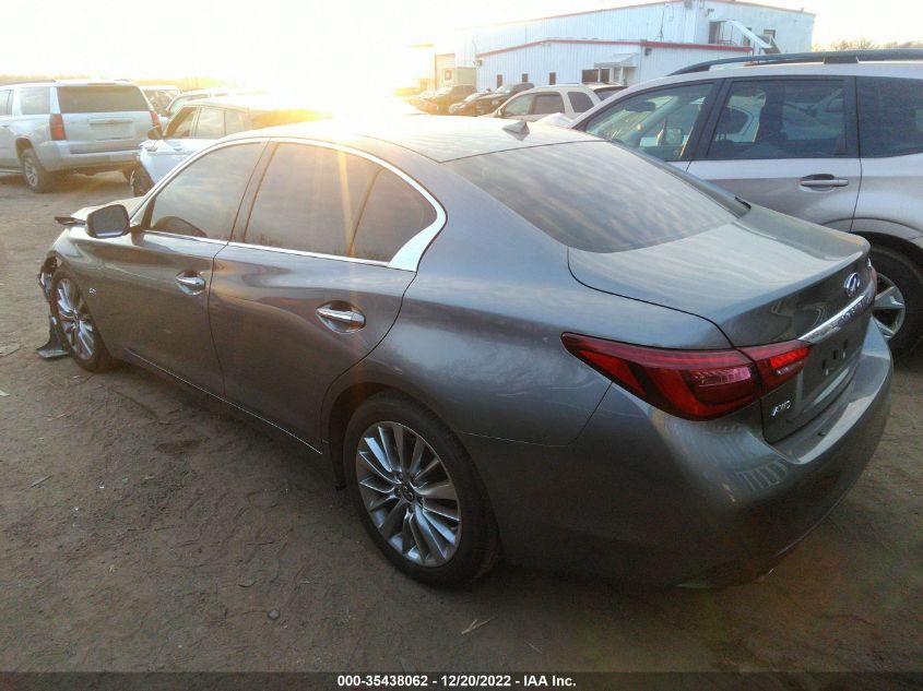 2020 INFINITI Q50 3.0T LUXE VIN: JN1EV7ARXLM252965