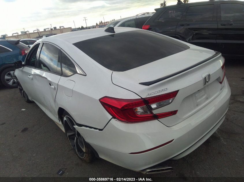 2022 HONDA ACCORD SEDAN SPORT SE VIN: 1HGCV1F48NA027111