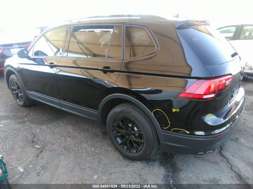 2021 VOLKSWAGEN TIGUAN S VIN: 3VV1B7AX6MM141954