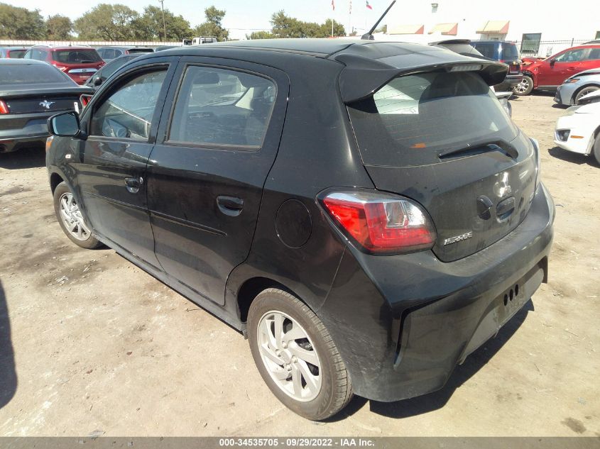 2022 MITSUBISHI MIRAGE ES/LE VIN: ML32AUHJ1NH007514