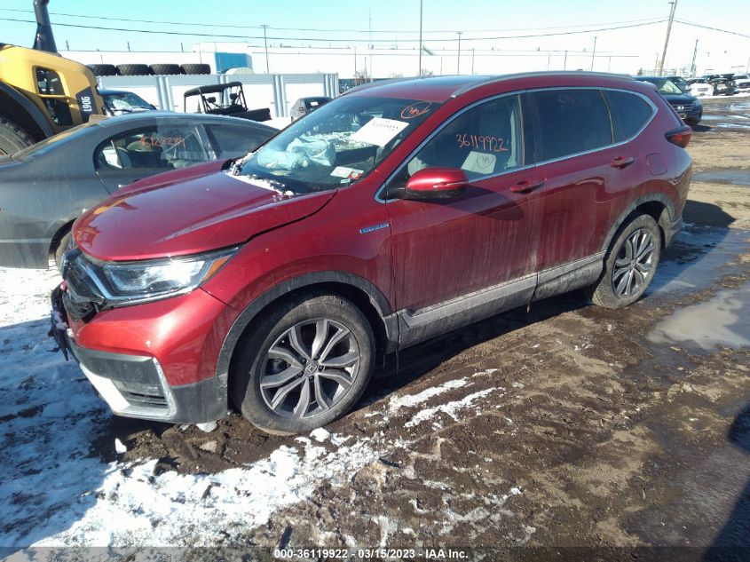 2022 HONDA CR-V HYBRID TOURING VIN: 5J6RT6H98NL012451