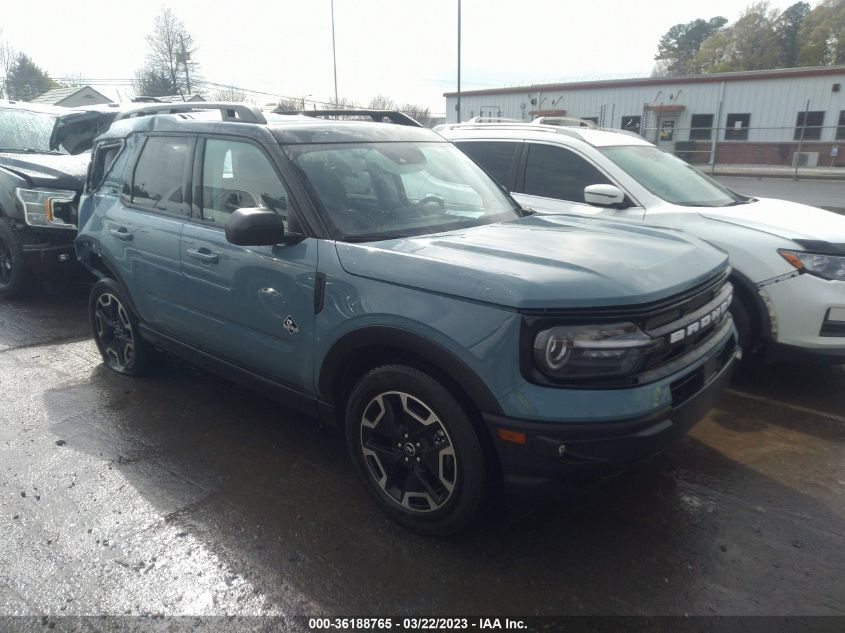 2022 FORD BRONCO SPORT OUTER BANKS VIN: 3FMCR9C61NRD26741