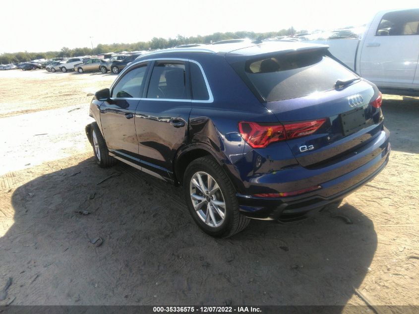 2021 AUDI Q3 S LINE PREMIUM VIN: WA1DECF36M1120725