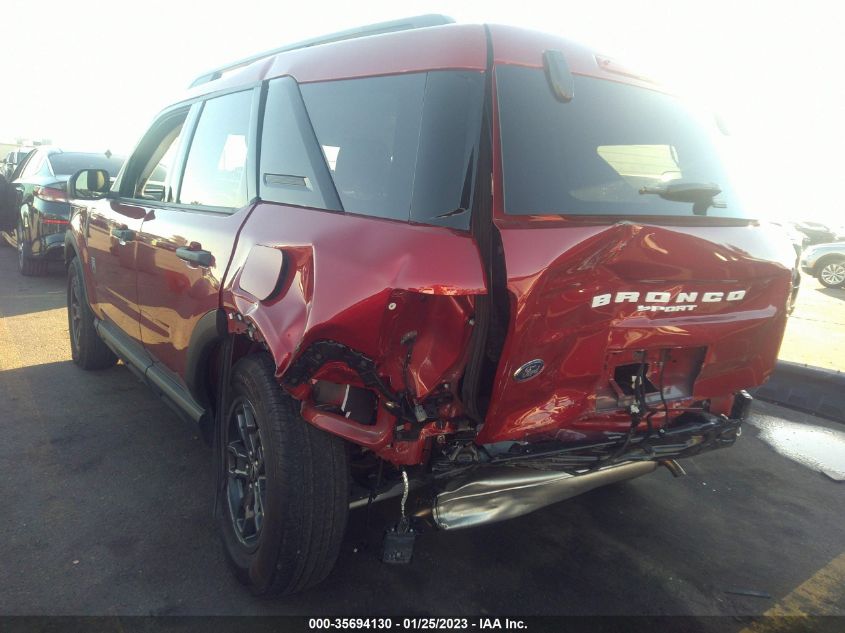 2021 FORD BRONCO SPORT BIG BEND VIN: 3FMCR9B69MRB04691