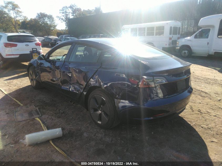 2022 TESLA MODEL 3 LONG RANGE VIN: 5YJ3E1EB2NF288062