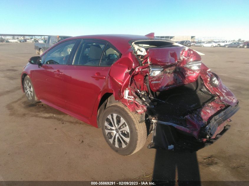 2022 TOYOTA COROLLA HYBRID LE VIN: JTDEAMDEXNJ046517