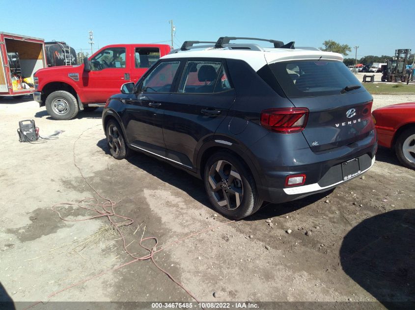 2021 HYUNDAI VENUE DENIM VIN: KMHRC8A35MU129223