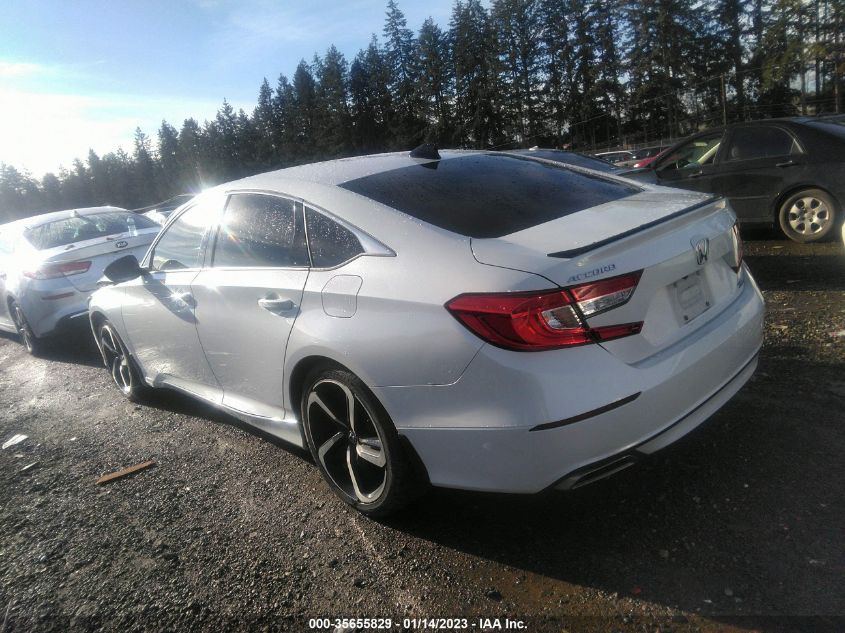 2021 HONDA ACCORD SEDAN SPORT SE VIN: 1HGCV1F49MA037693