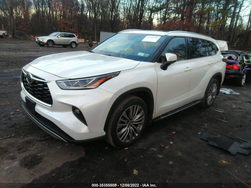 2022 TOYOTA HIGHLANDER PLATINUM VIN: 5TDFZRBH9NS207062