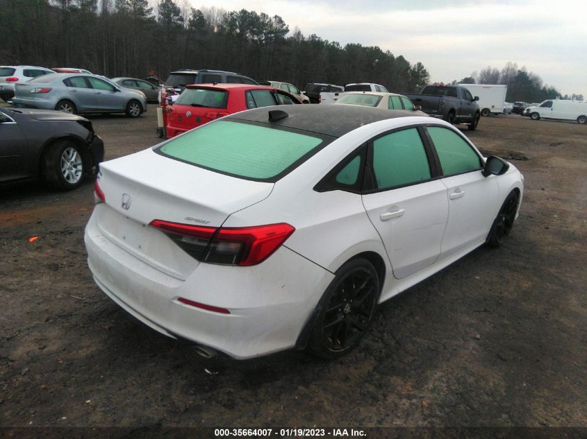 2022 HONDA CIVIC SEDAN SPORT VIN: 2HGFE2F59NH500186