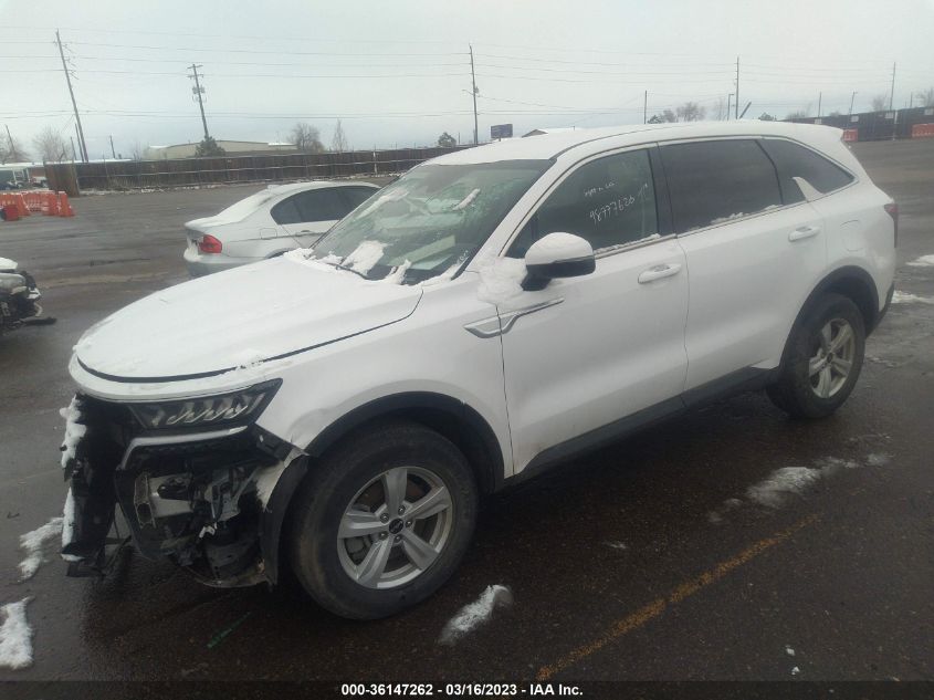 2022 KIA SORENTO LX VIN: 5XYRGDLC9NG106805