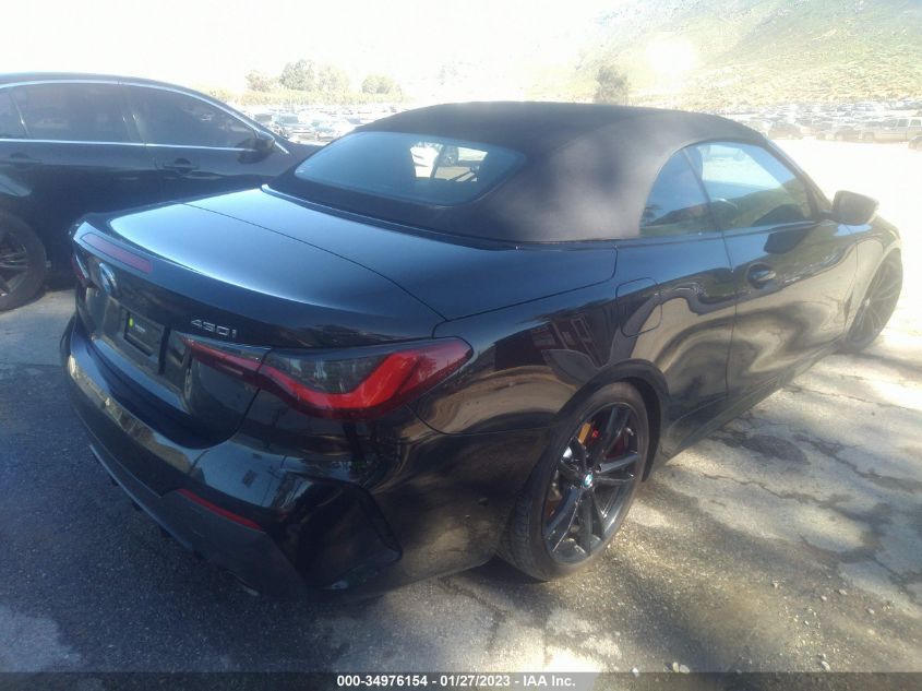 2022 BMW 4 SERIES 430I VIN: WBA23AT01NCK73338