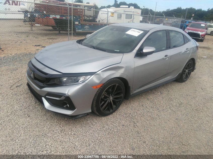 2021 HONDA CIVIC HATCHBACK SPORT VIN: SHHFK7H49MU215046