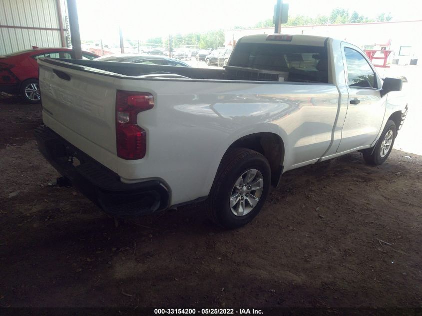 2021 CHEVROLET SILVERADO 1500 WORK TRUCK VIN: 3GCNWAEK5MG364582