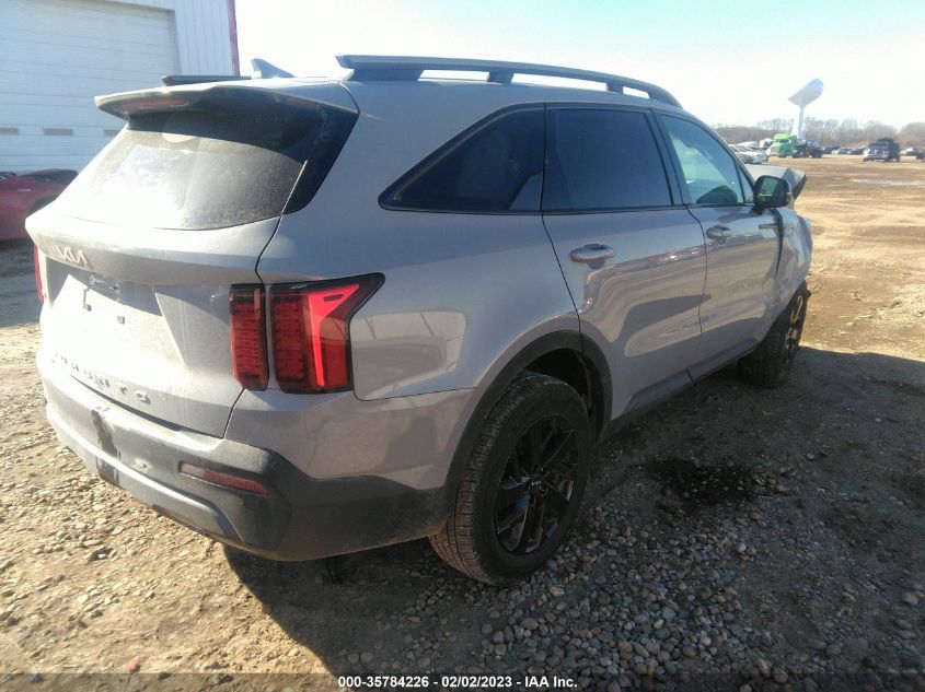 2022 KIA SORENTO X-LINE S VIN: 5XYRLDLC5NG147573