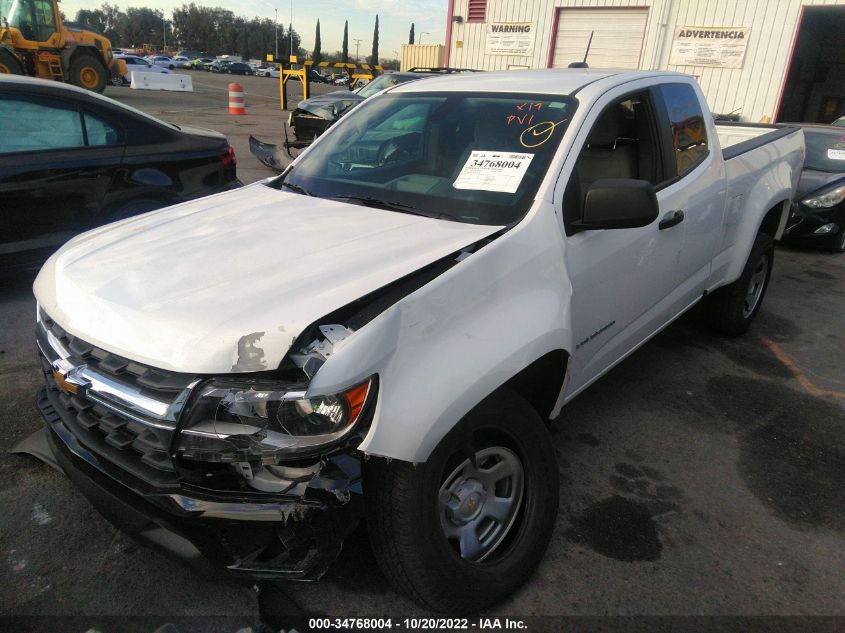 2021 CHEVROLET COLORADO 2WD WORK TRUCK VIN: 1GCHSBEA0M1144402
