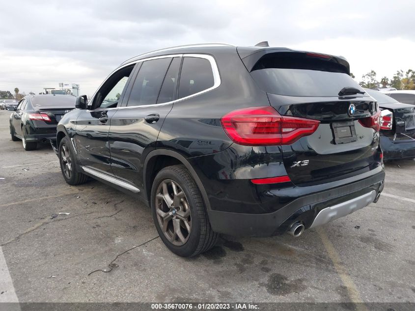 2021 BMW X3 SDRIVE30I VIN: 5UXTY3C06M9G98233