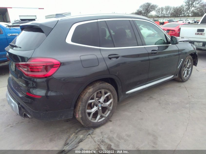 2021 BMW X3 SDRIVE30I VIN: 5UXTY3C03M9E67371