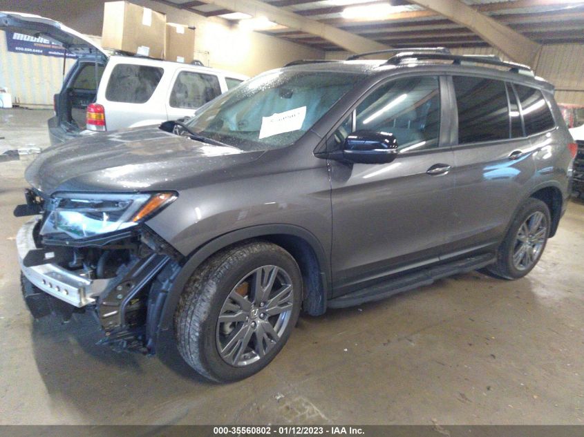 2021 HONDA PASSPORT EX-L VIN: 5FNYF8H51MB012374