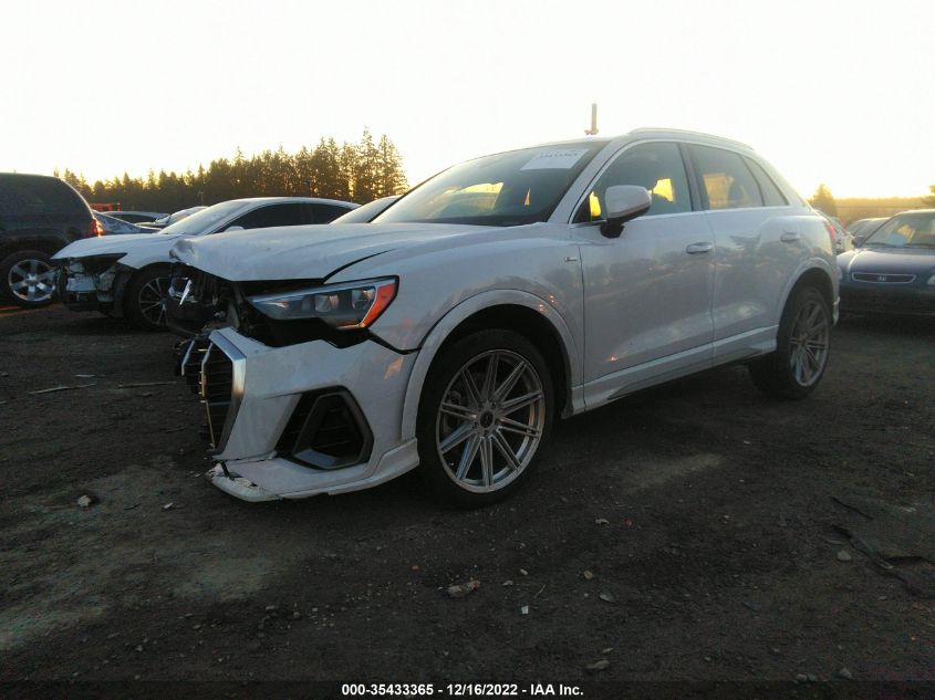 2021 AUDI Q3 S LINE PREMIUM VIN: WA1DECF35M1041692