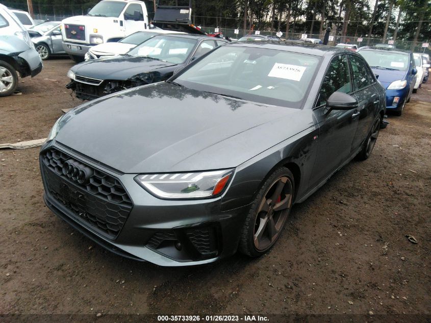 2022 AUDI A4 SEDAN S LINE PREMIUM PLUS VIN: WAUEAAF47NA015693