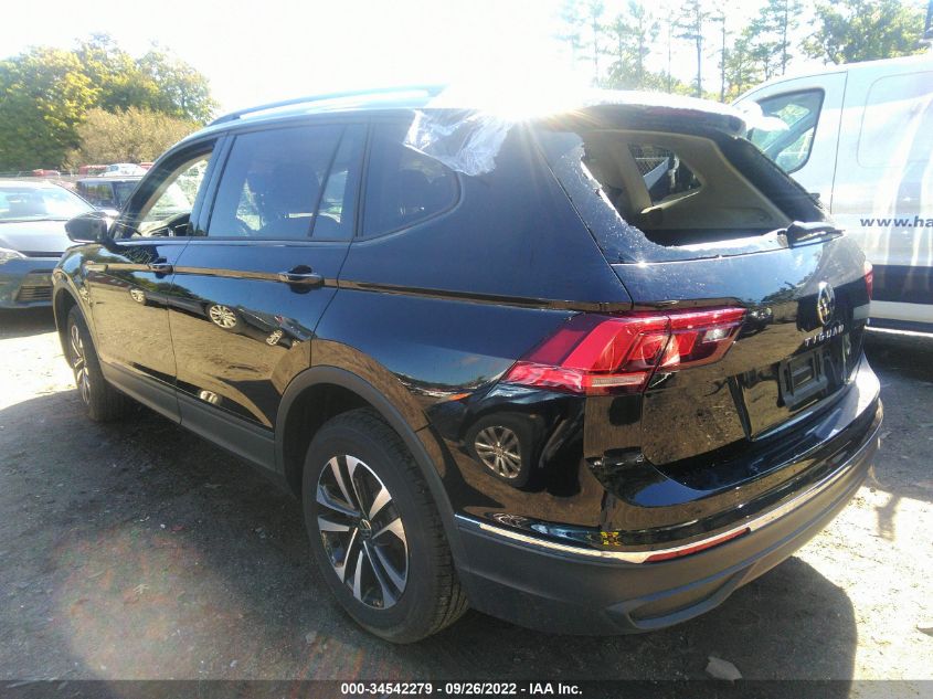 2022 VOLKSWAGEN TIGUAN S VIN: 3VV0B7AX3NM046071
