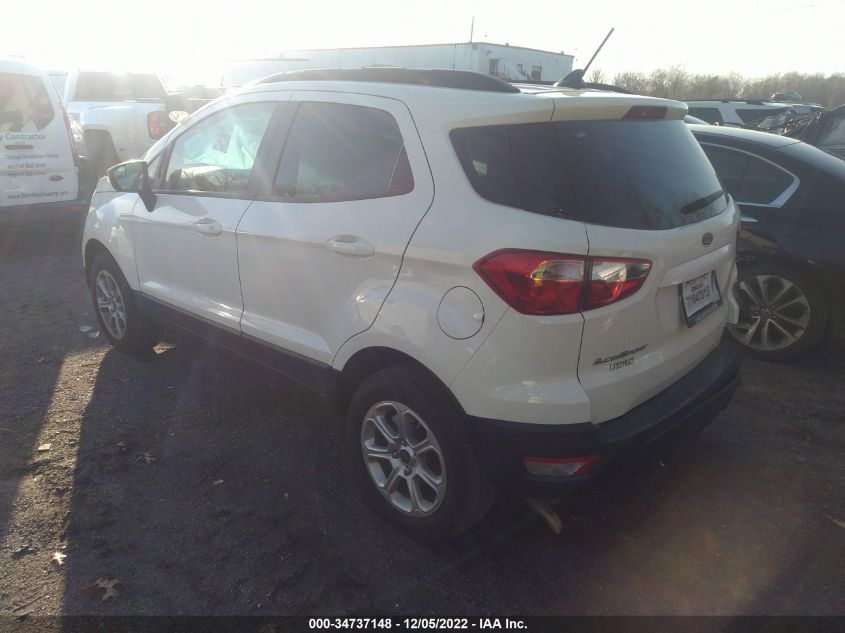 2022 FORD ECOSPORT SE VIN: MAJ6S3GL7NC463710