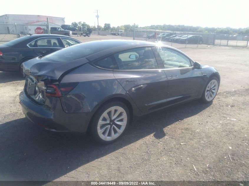 2022 TESLA MODEL 3 LONG RANGE VIN: 5YJ3E1EB0NF290134