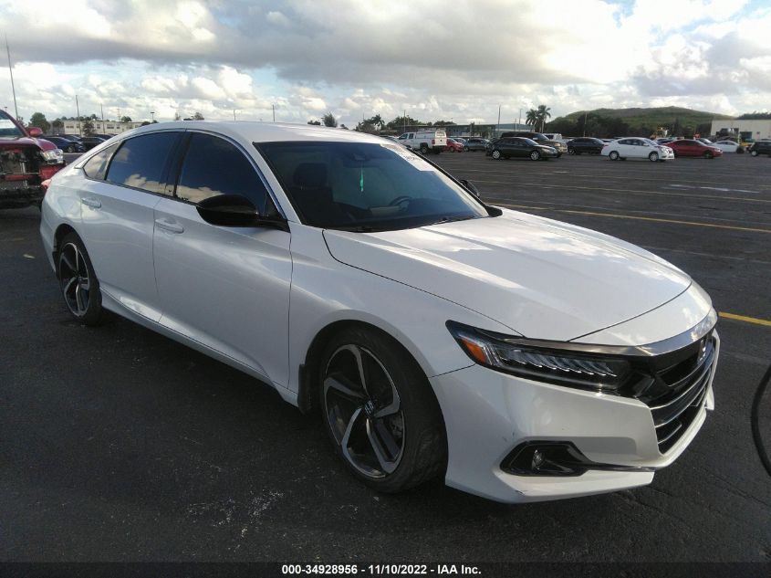 2022 HONDA ACCORD SEDAN SPORT VIN: 1HGCV1F32NA001689
