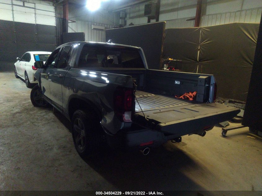 2022 HONDA RIDGELINE RTL-E VIN: 5FPYK3F70NB032403