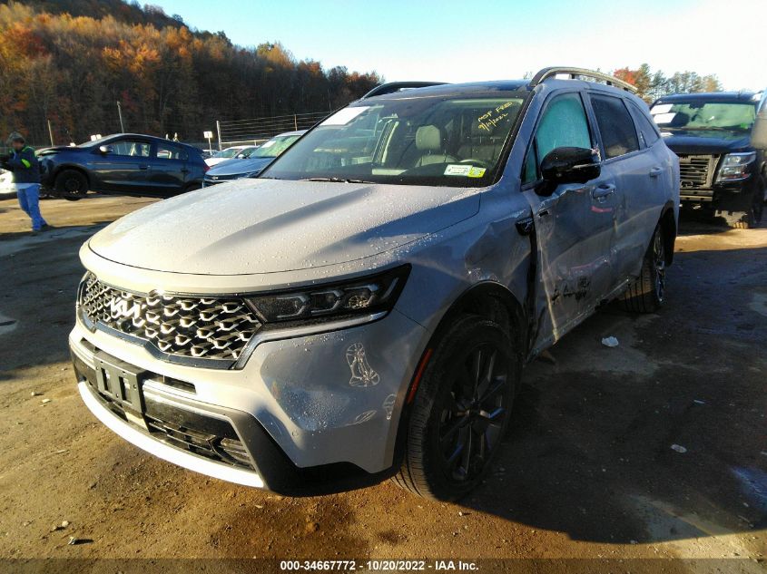 2022 KIA SORENTO X-LINE SX PRESTIGE VIN: 5XYRKDLF5NG110617