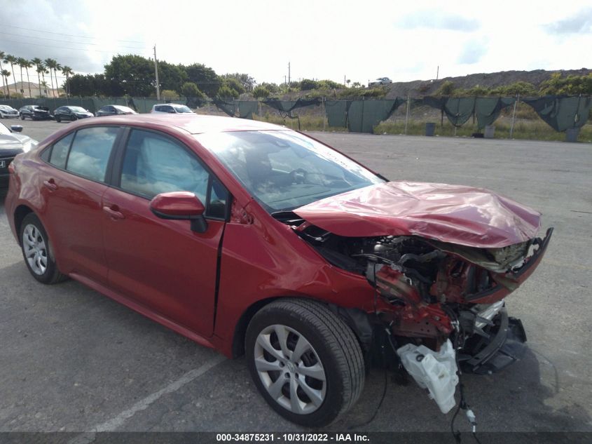 2021 TOYOTA COROLLA LE VIN: 5YFEPMAE9MP261285