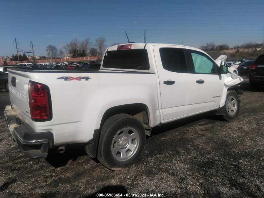 2022 CHEVROLET COLORADO 4WD WORK TRUCK VIN: 1GCGTBEN2N1191220