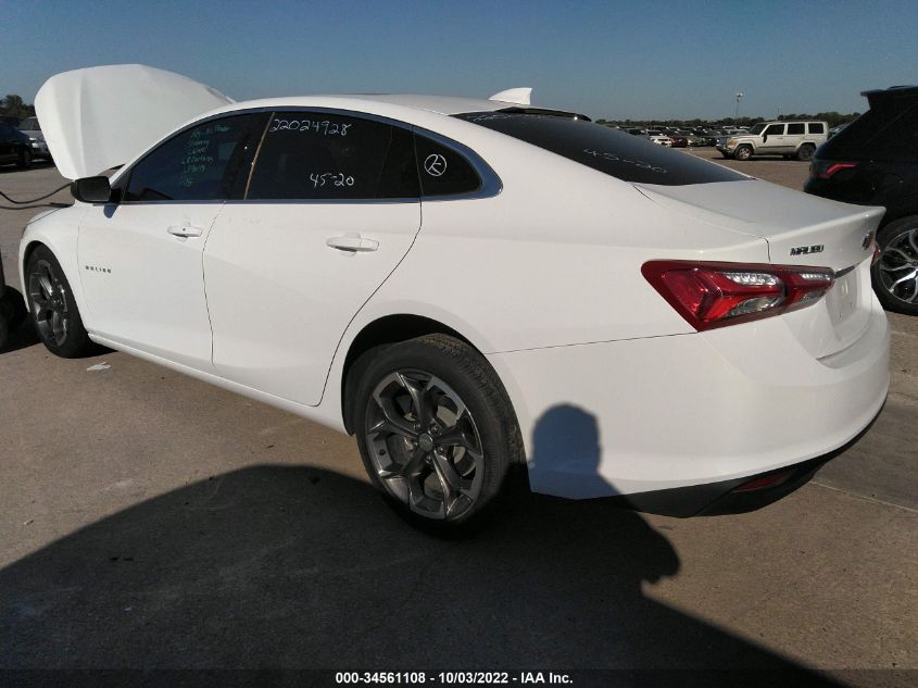 2022 CHEVROLET MALIBU LT VIN: 1G1ZD5ST4NF130764