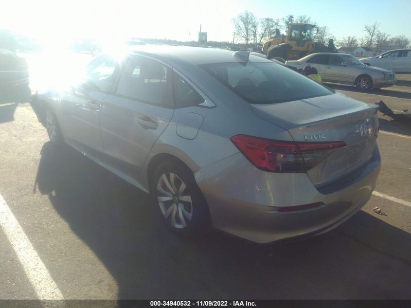 2022 HONDA CIVIC SEDAN LX VIN: 2HGFE2F28NH529958