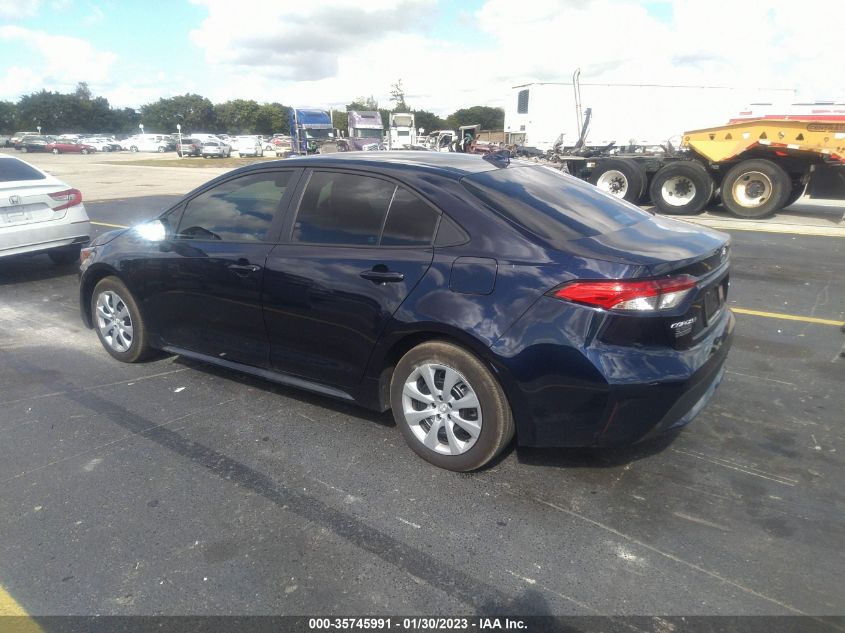 2022 TOYOTA COROLLA LE VIN: 5YFEPMAE8NP361783